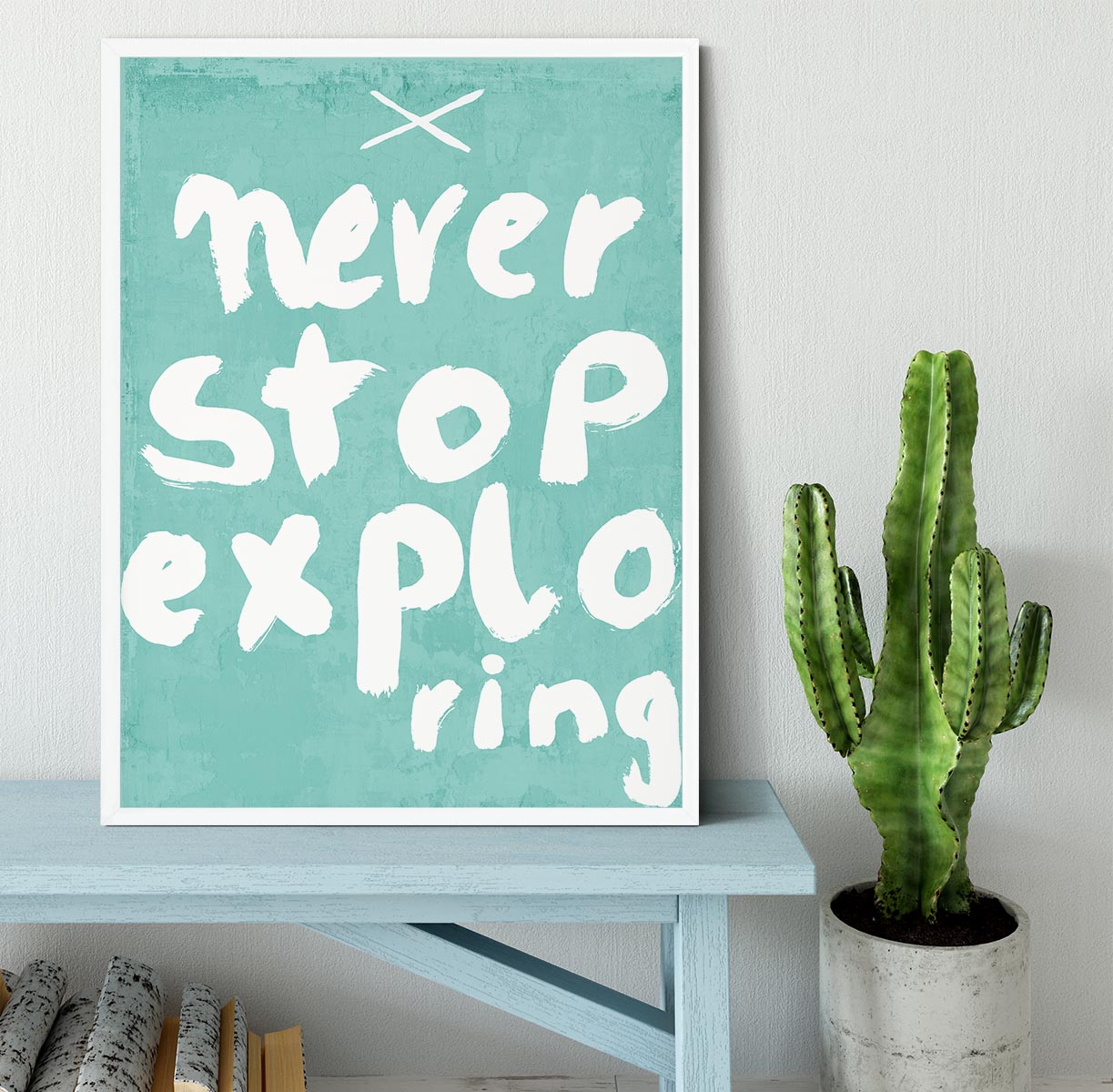 Never Stop Exploring Framed Print - 1x -6