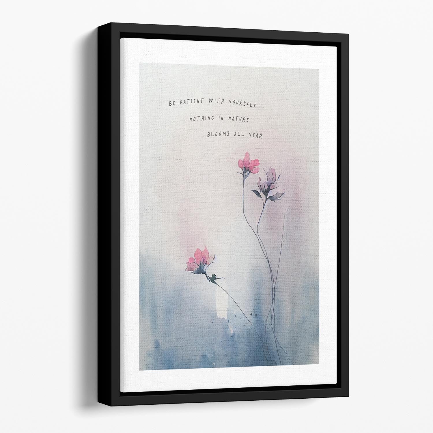 Nothing Blooms All Year Floating Framed Canvas - Canvas Art Rocks - 1