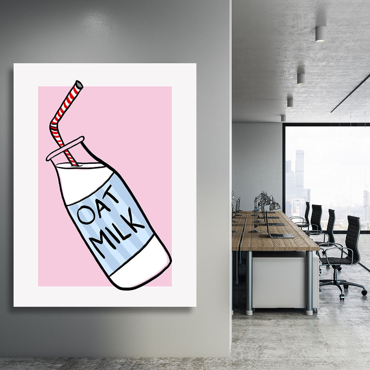 Oat Milk Canvas Print or Poster - Canvas Art Rocks - 3