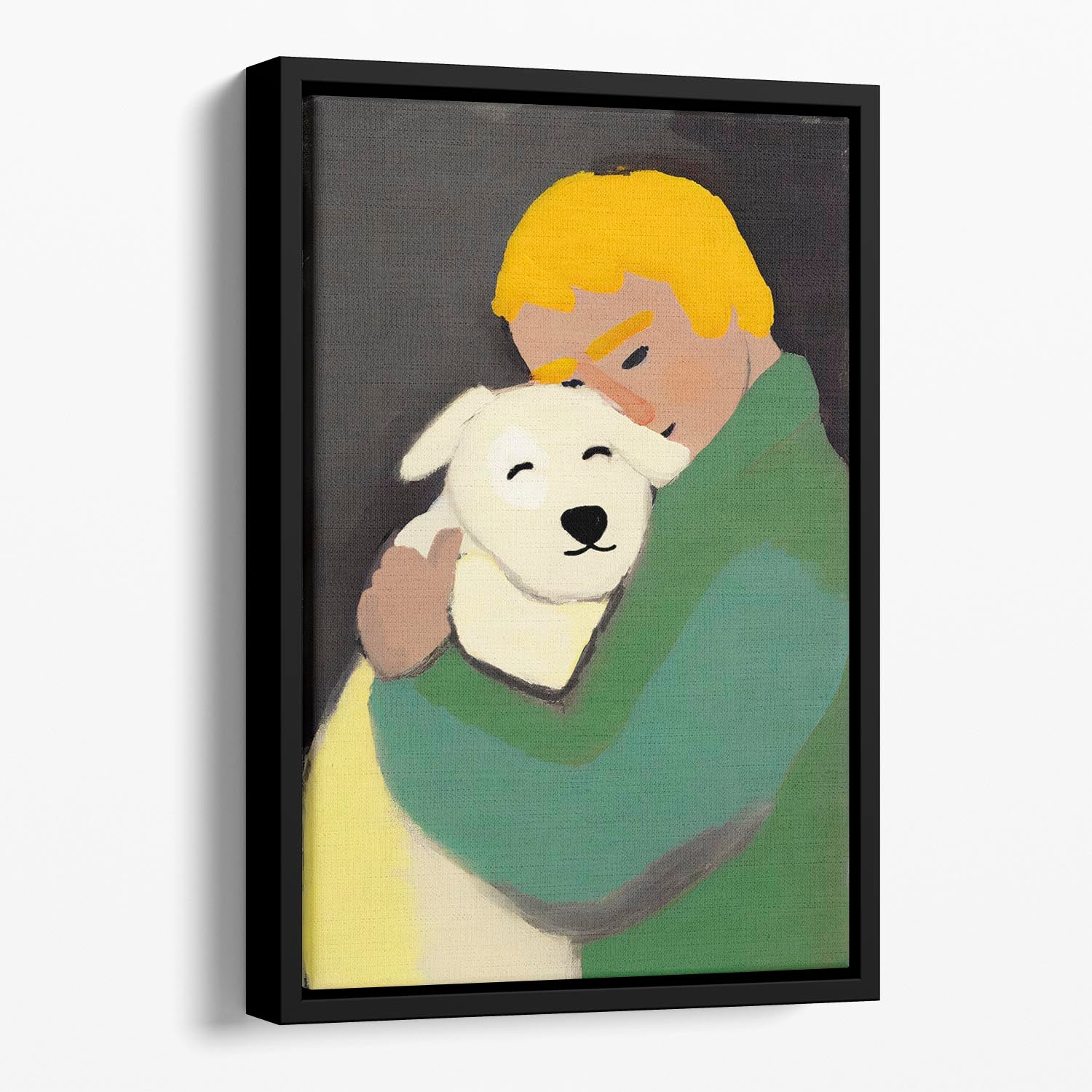 Oh My Dog Floating Framed Canvas - 1x - 1