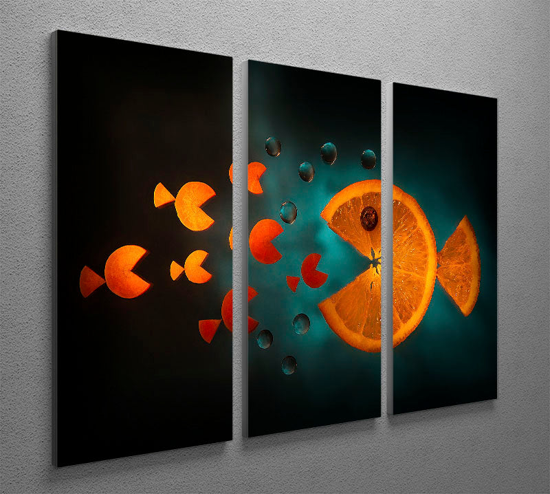 Orange fish 3 Split Panel Canvas Print - 1x - 2