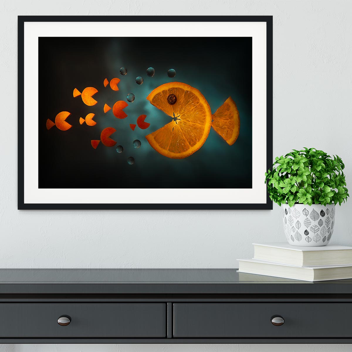 Orange fish Framed Print - 1x - 1