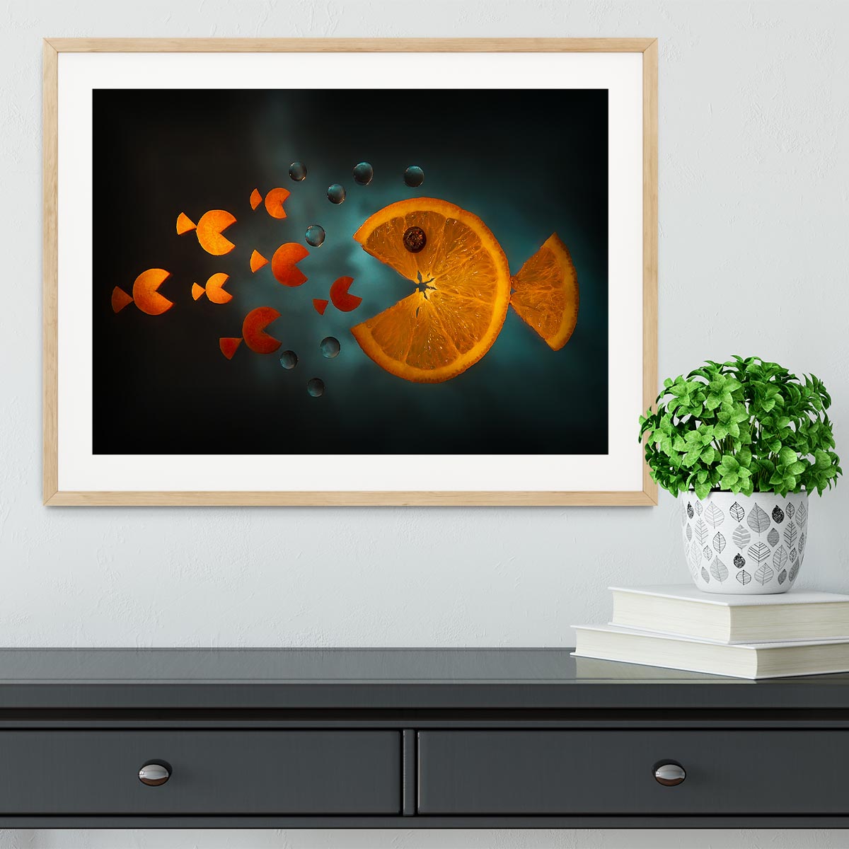 Orange fish Framed Print - 1x - 3