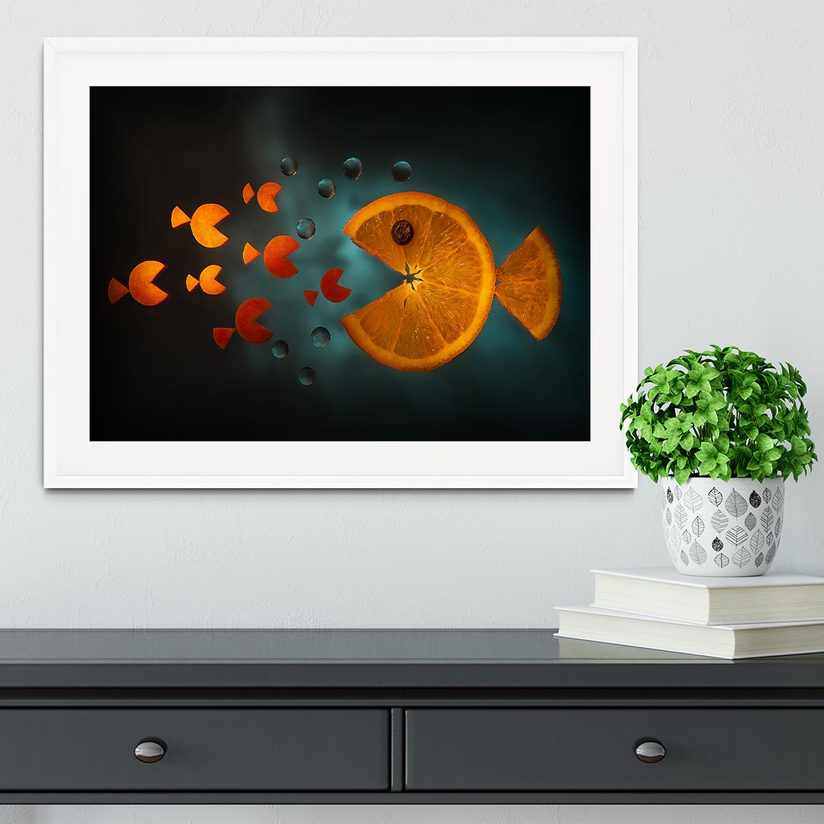 Orange fish Framed Print - 1x - 5