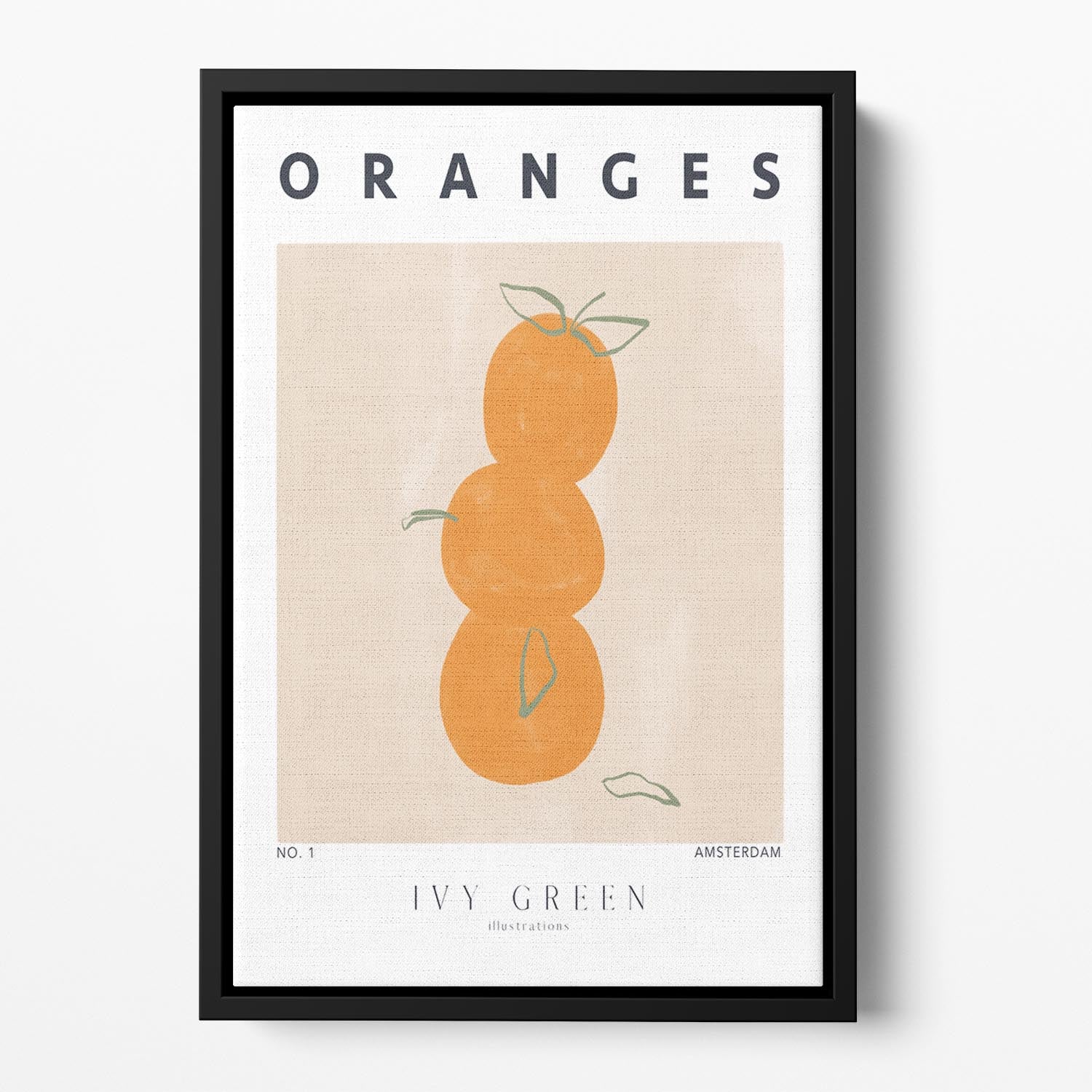 Oranges Floating Framed Canvas - Canvas Art Rocks - 2