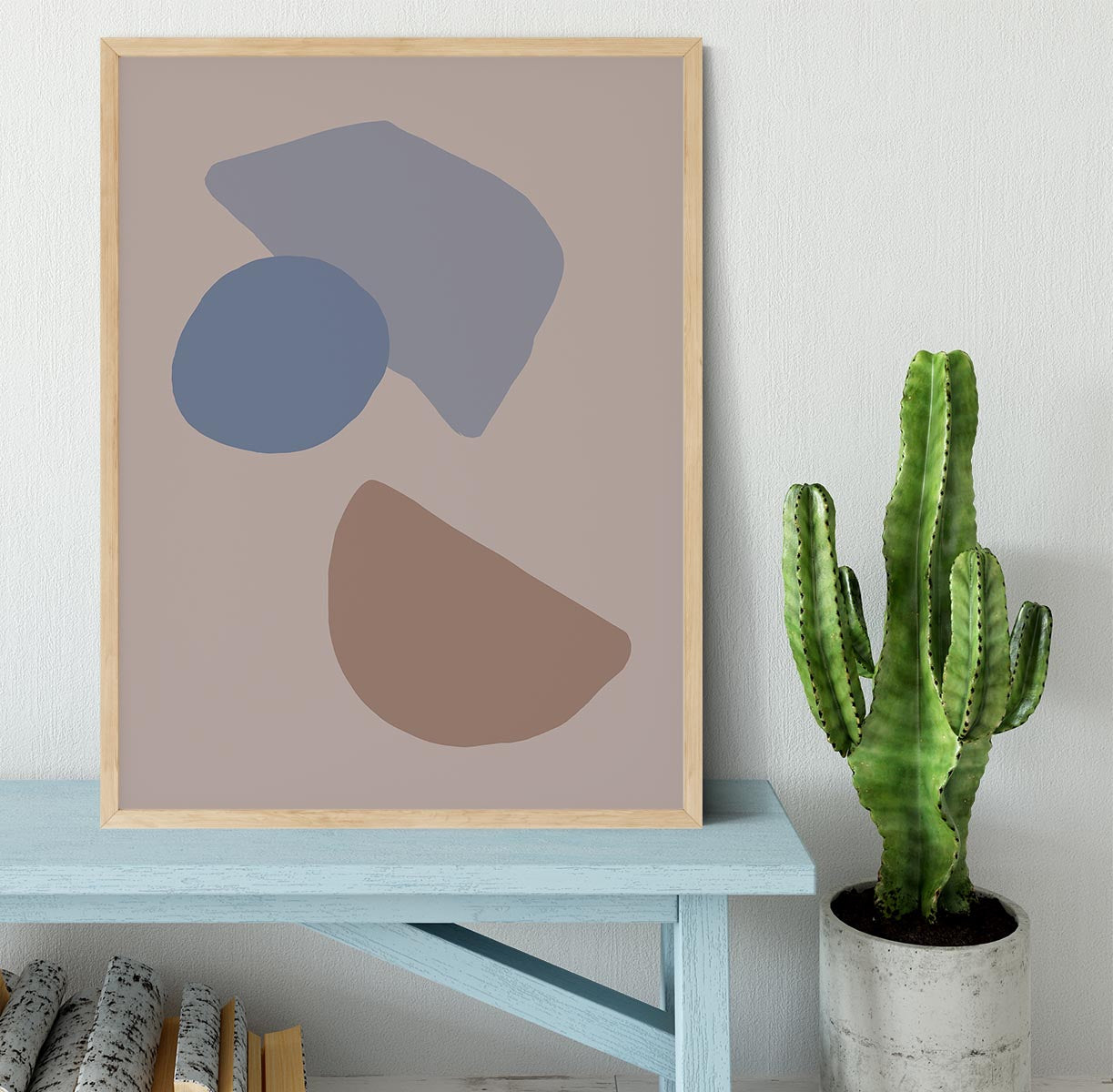 Organic Shapes Framed Print - 1x - 4