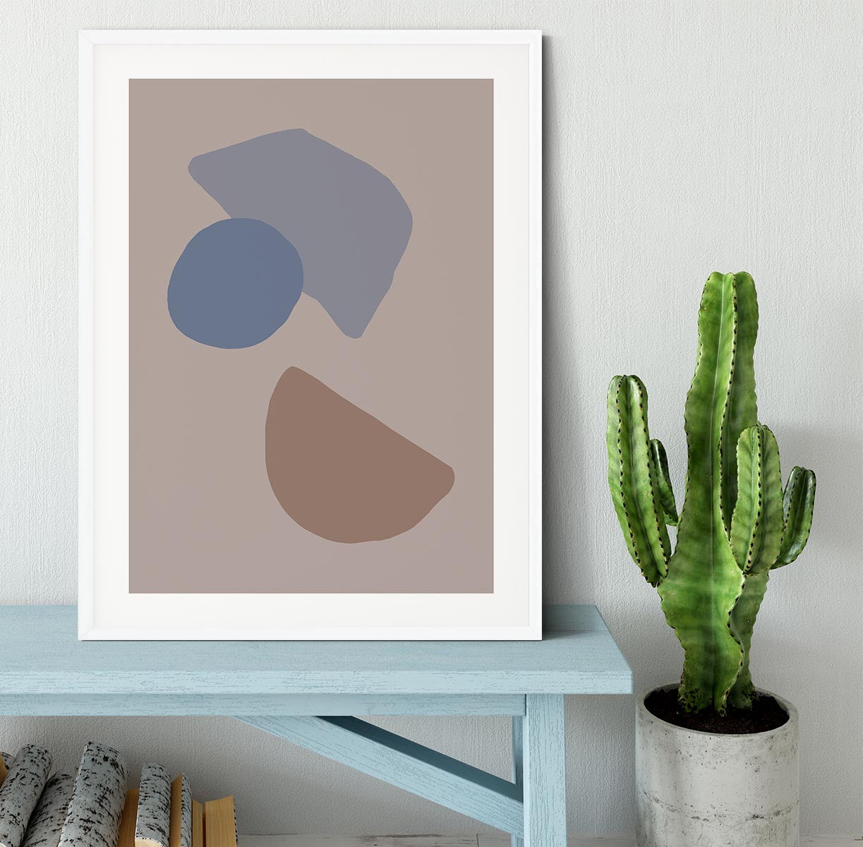 Organic Shapes Framed Print - 1x - 5