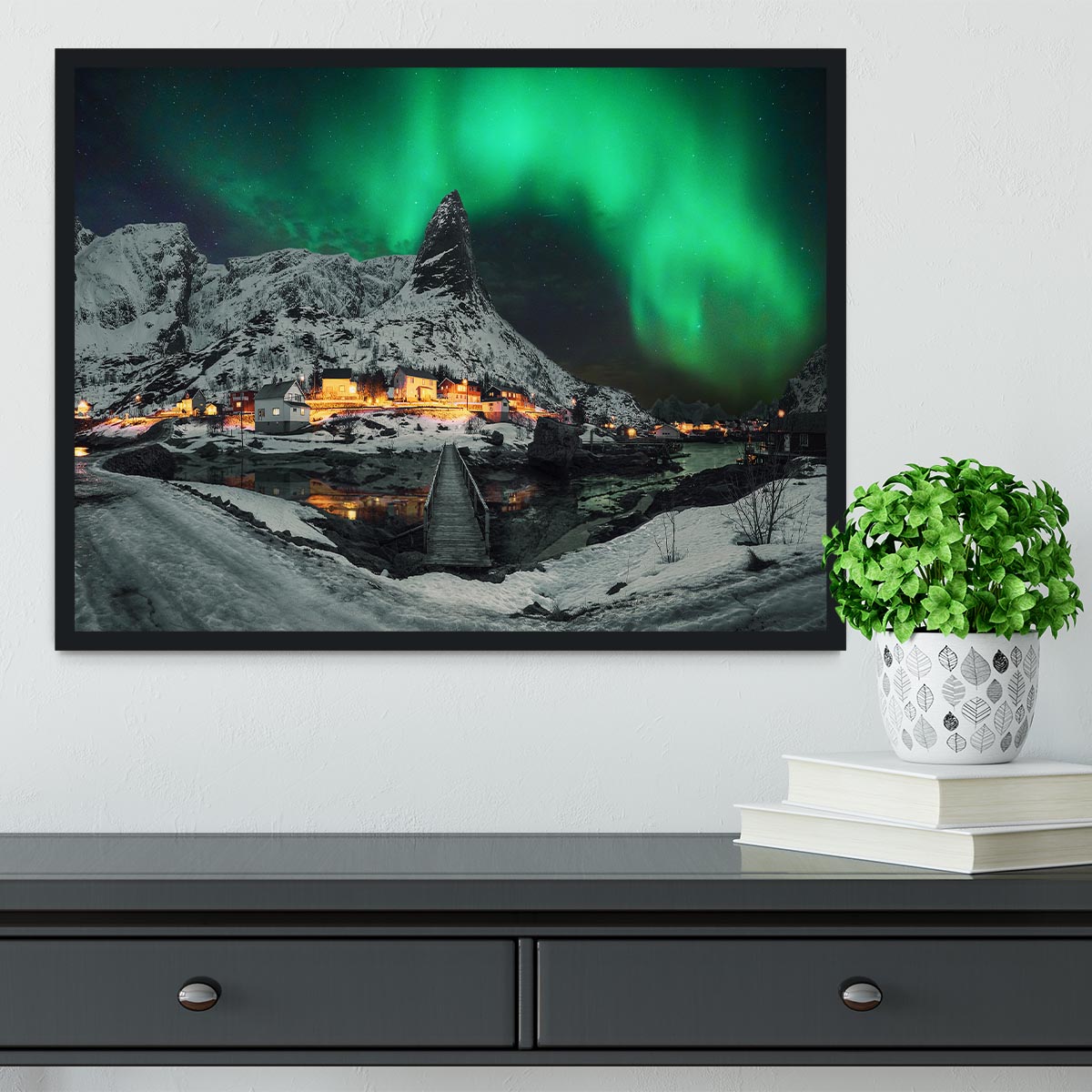 Over The Mountain Framed Print - Canvas Art Rocks - 2