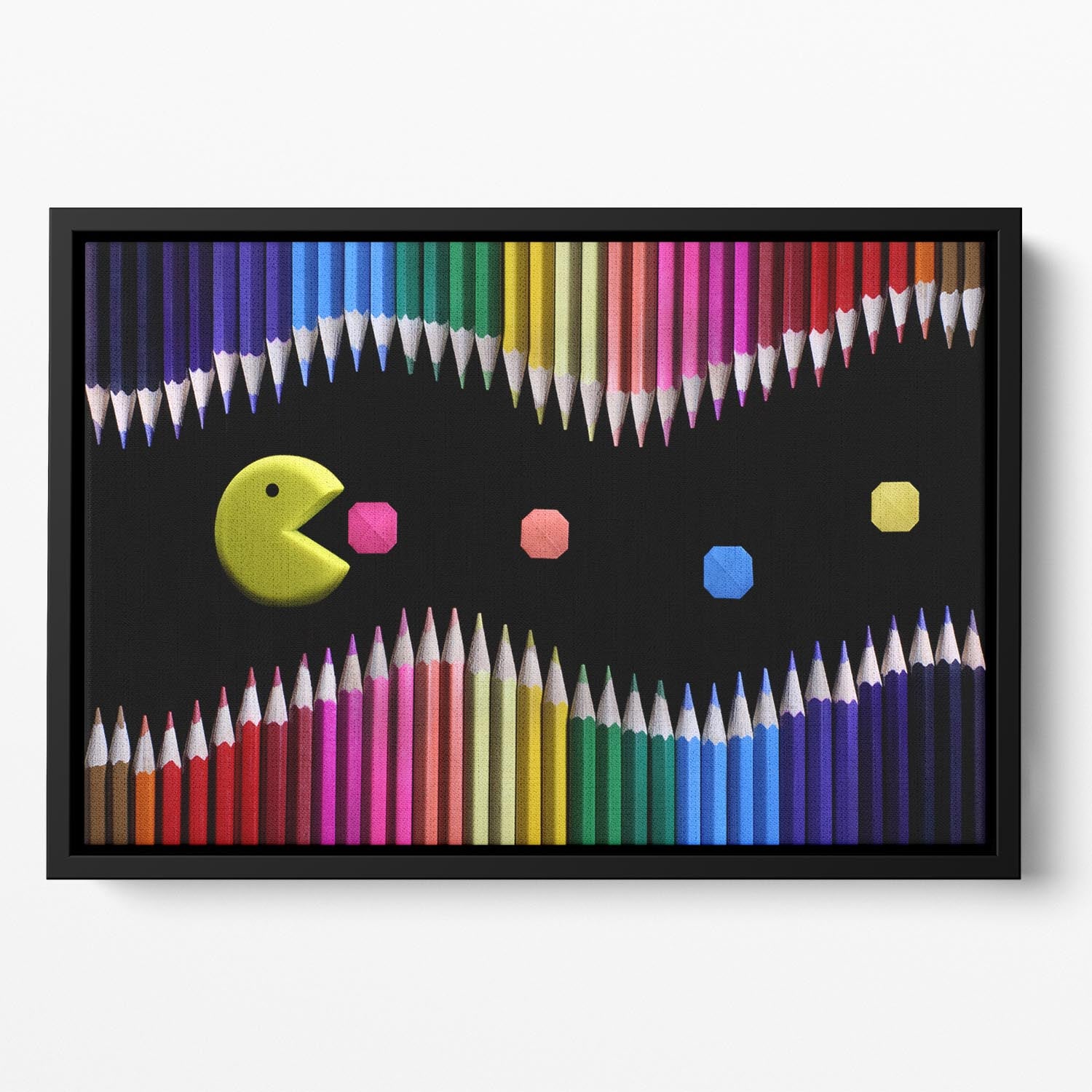 Packman Floating Framed Canvas - 1x - 2