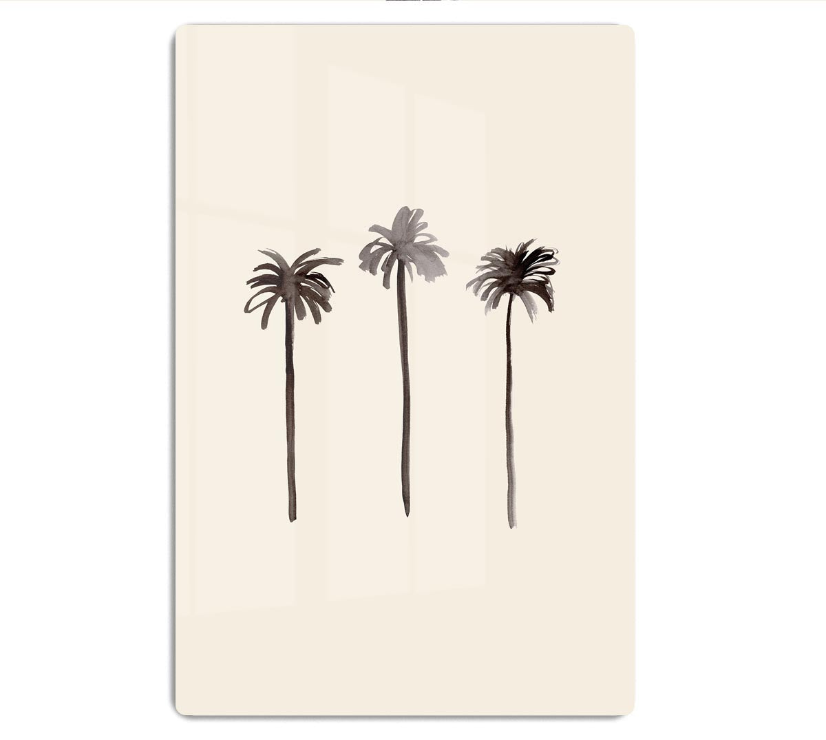 Palm Trees Ink Acrylic Block - 1x - 1
