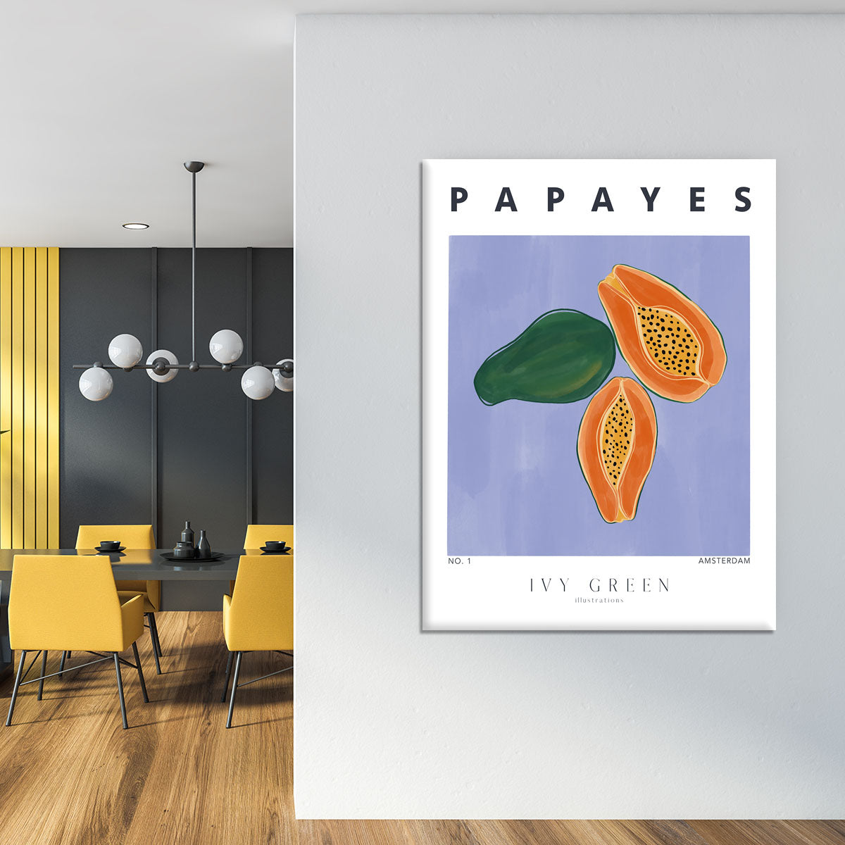 Papayes Canvas Print or Poster - Canvas Art Rocks - 4