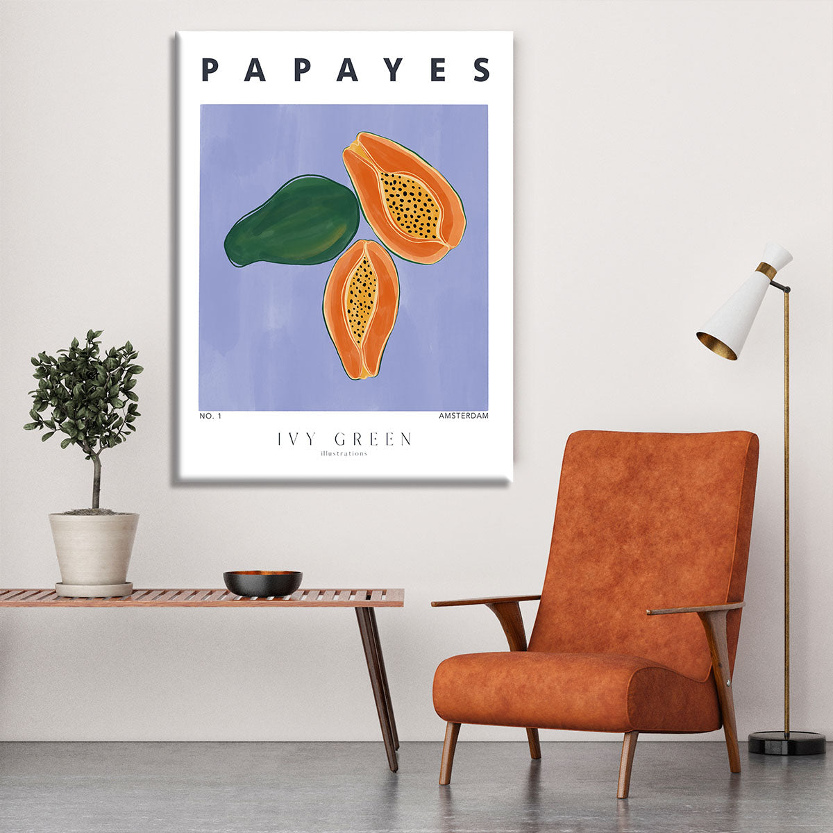 Papayes Canvas Print or Poster - Canvas Art Rocks - 6