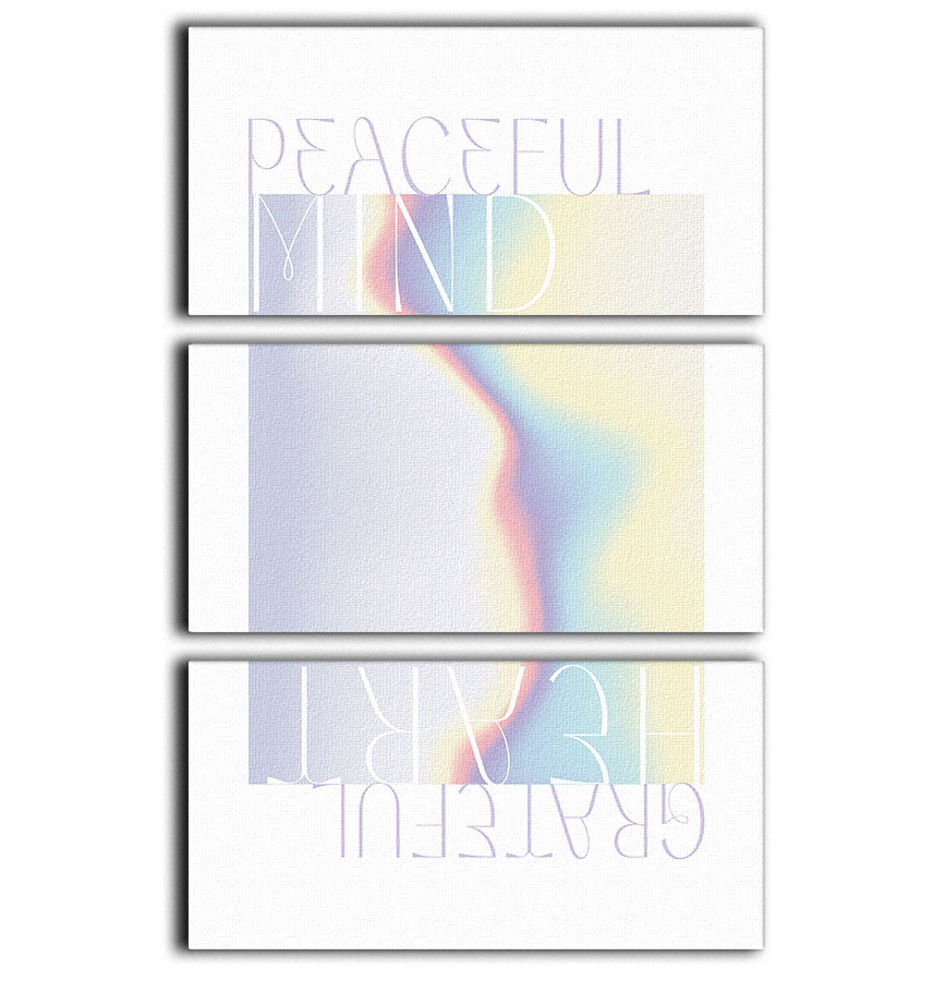 Peaceful Mind 3 Split Panel Canvas Print - Canvas Art Rocks - 1