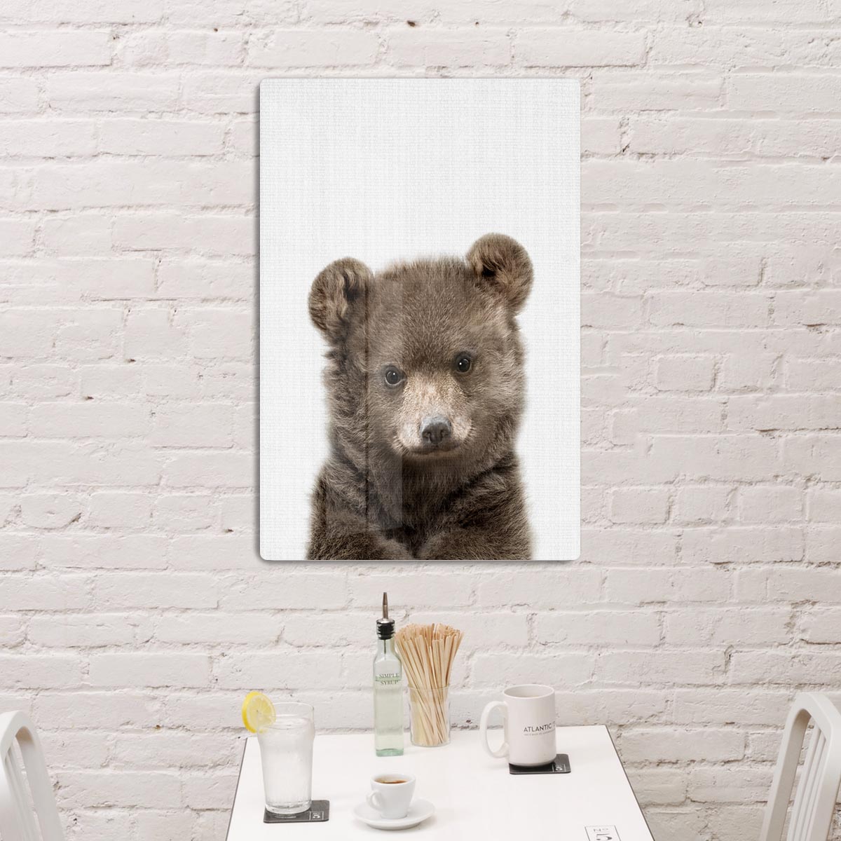 Peekaboo Baby Bear Acrylic Block - 1x - 3