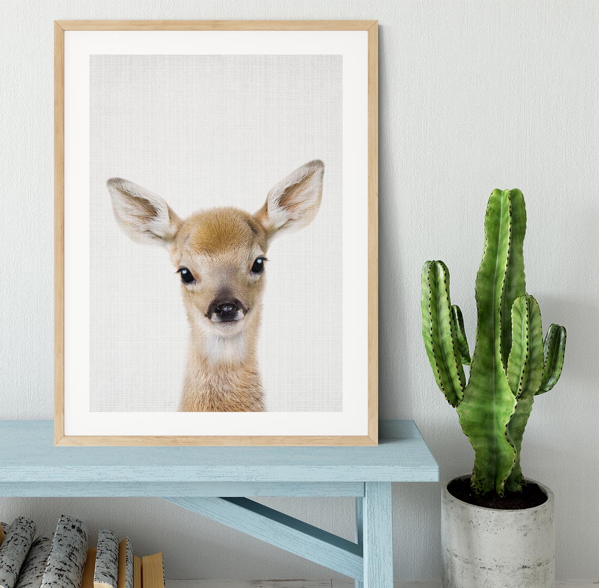 Peekaboo Baby Deer Framed Print - 1x - 3