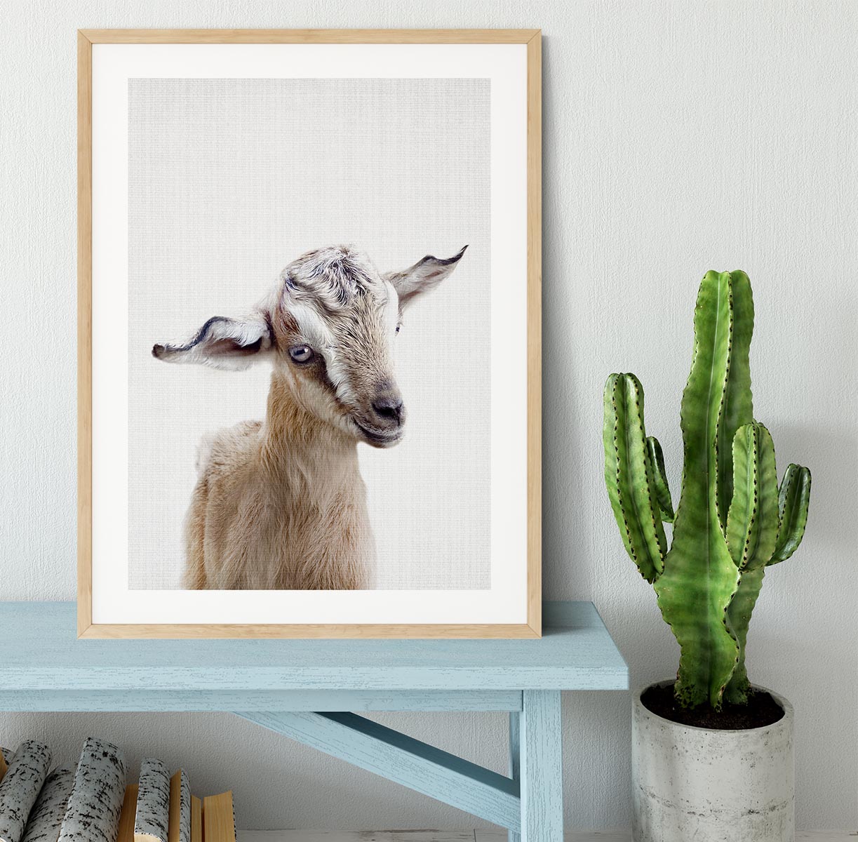 Peekaboo Baby Goat Framed Print - 1x - 3