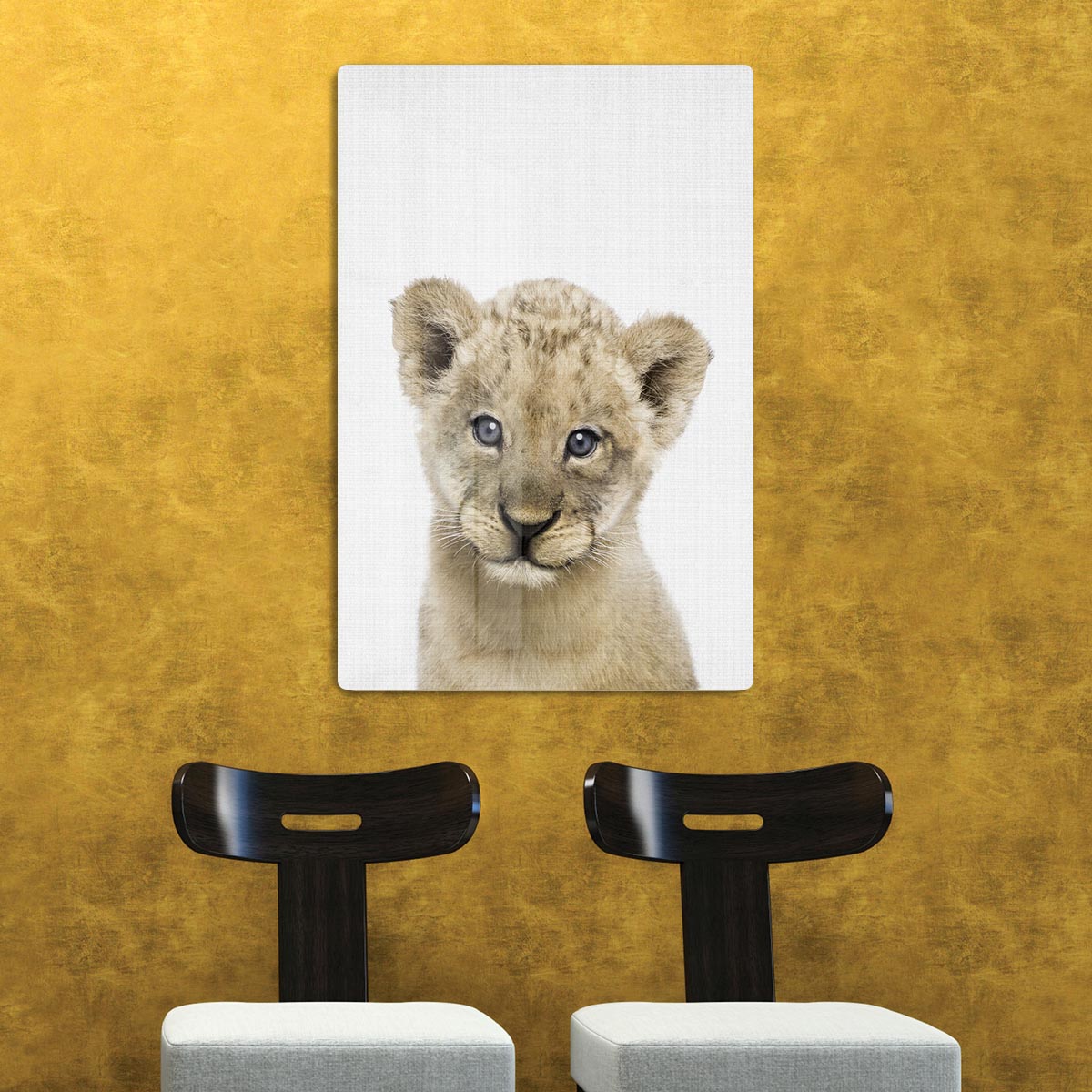 Peekaboo Baby Lion Acrylic Block - 1x - 2
