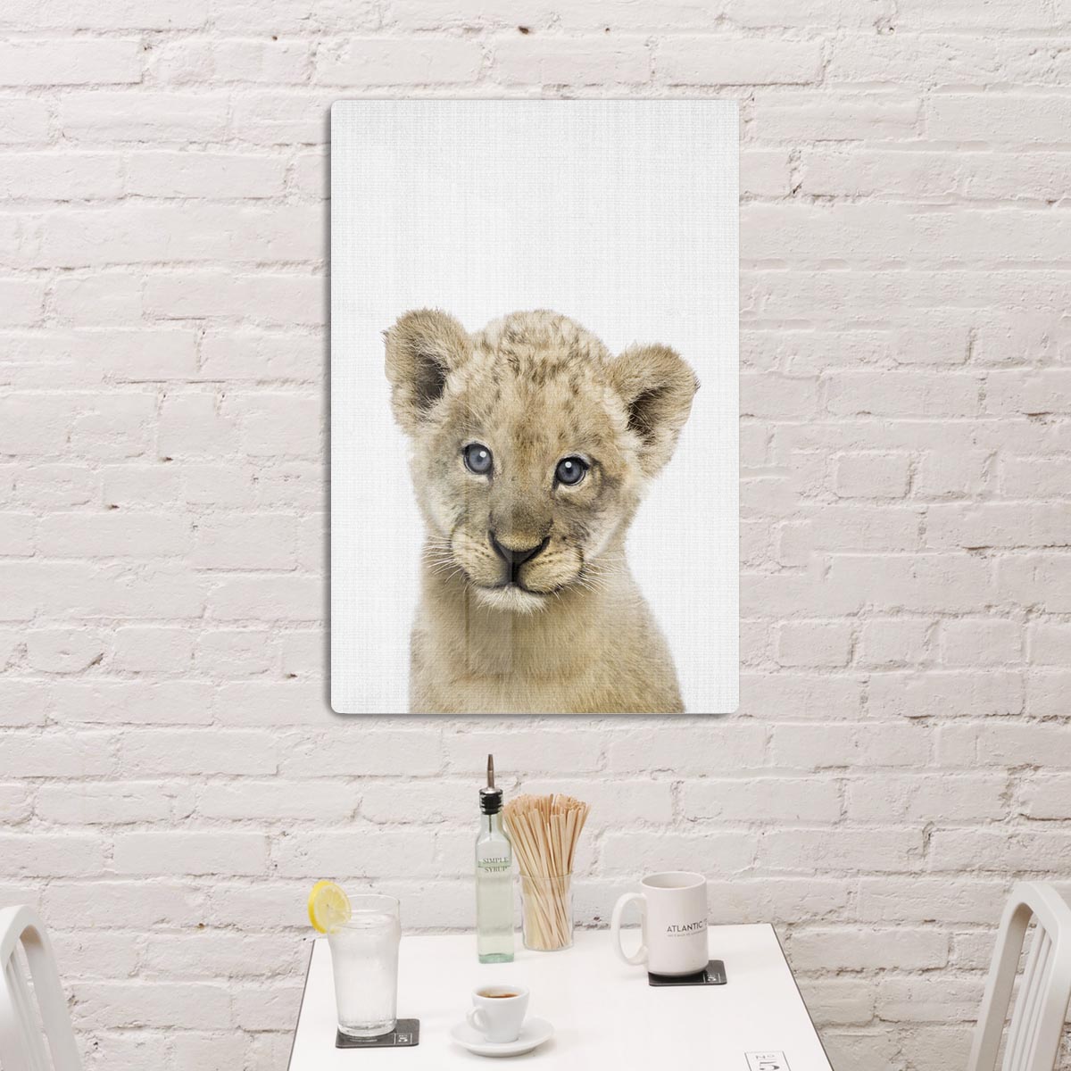 Peekaboo Baby Lion Acrylic Block - 1x - 3