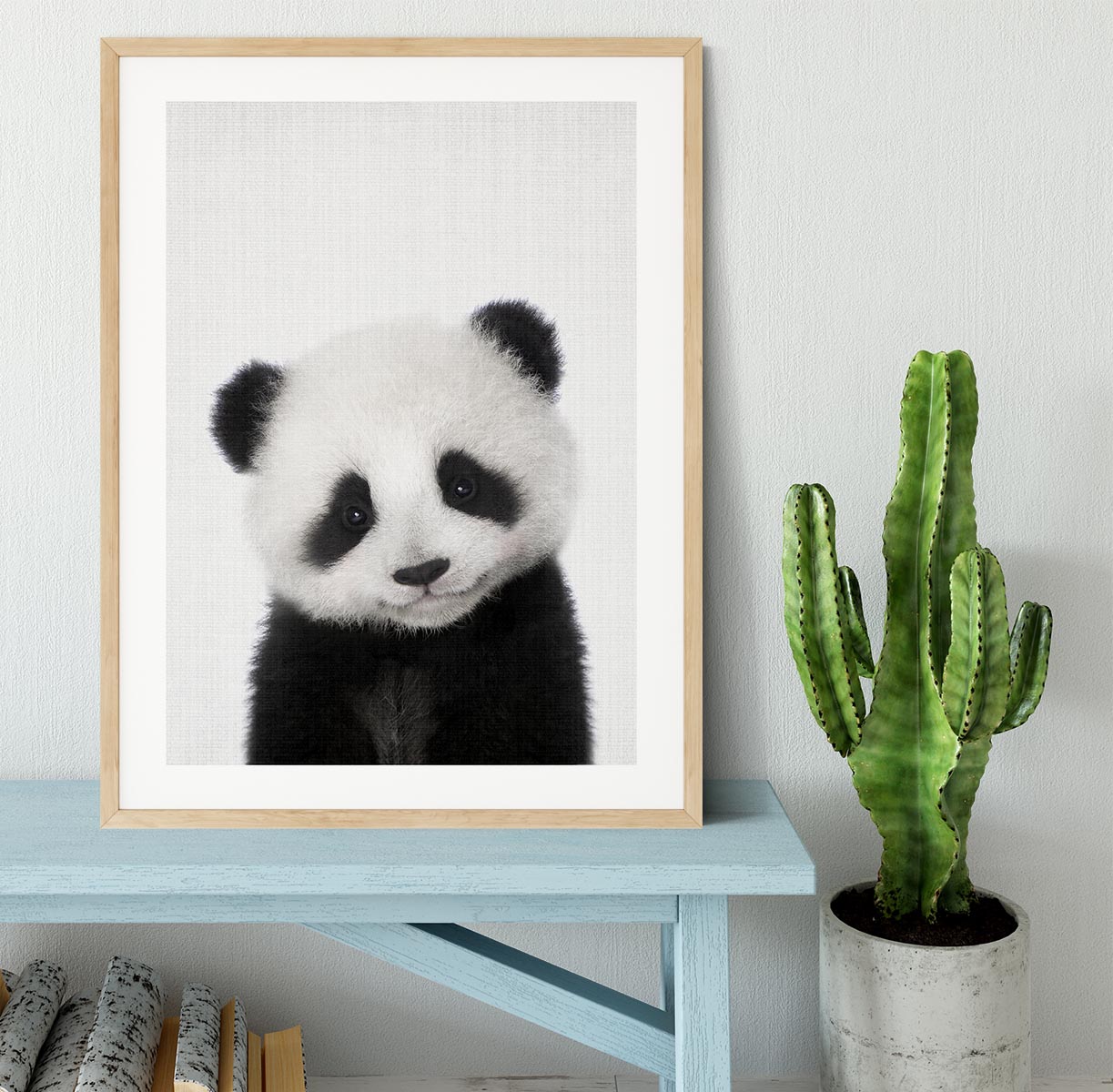 Peekaboo Baby Panda Framed Print - 1x - 3