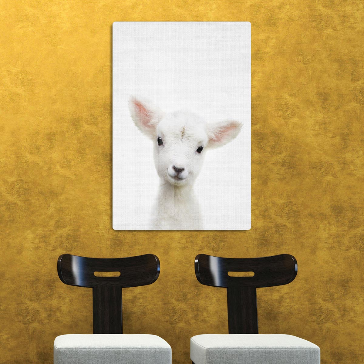 Peekaboo Baby Sheep Acrylic Block - 1x - 2
