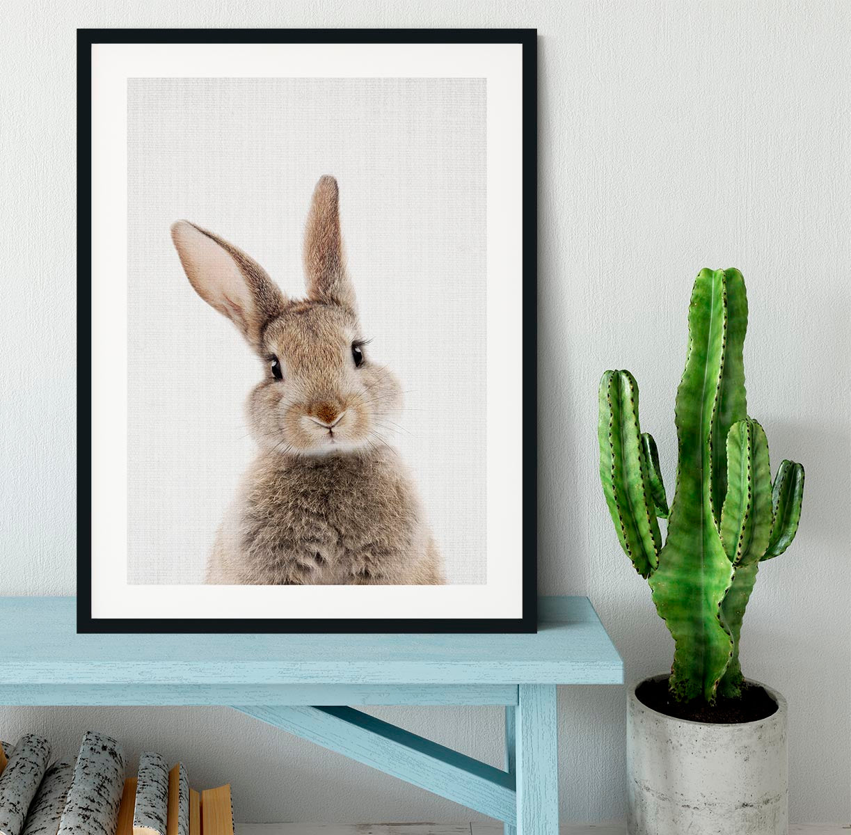 Peekaboo Bunny Framed Print - 1x - 1