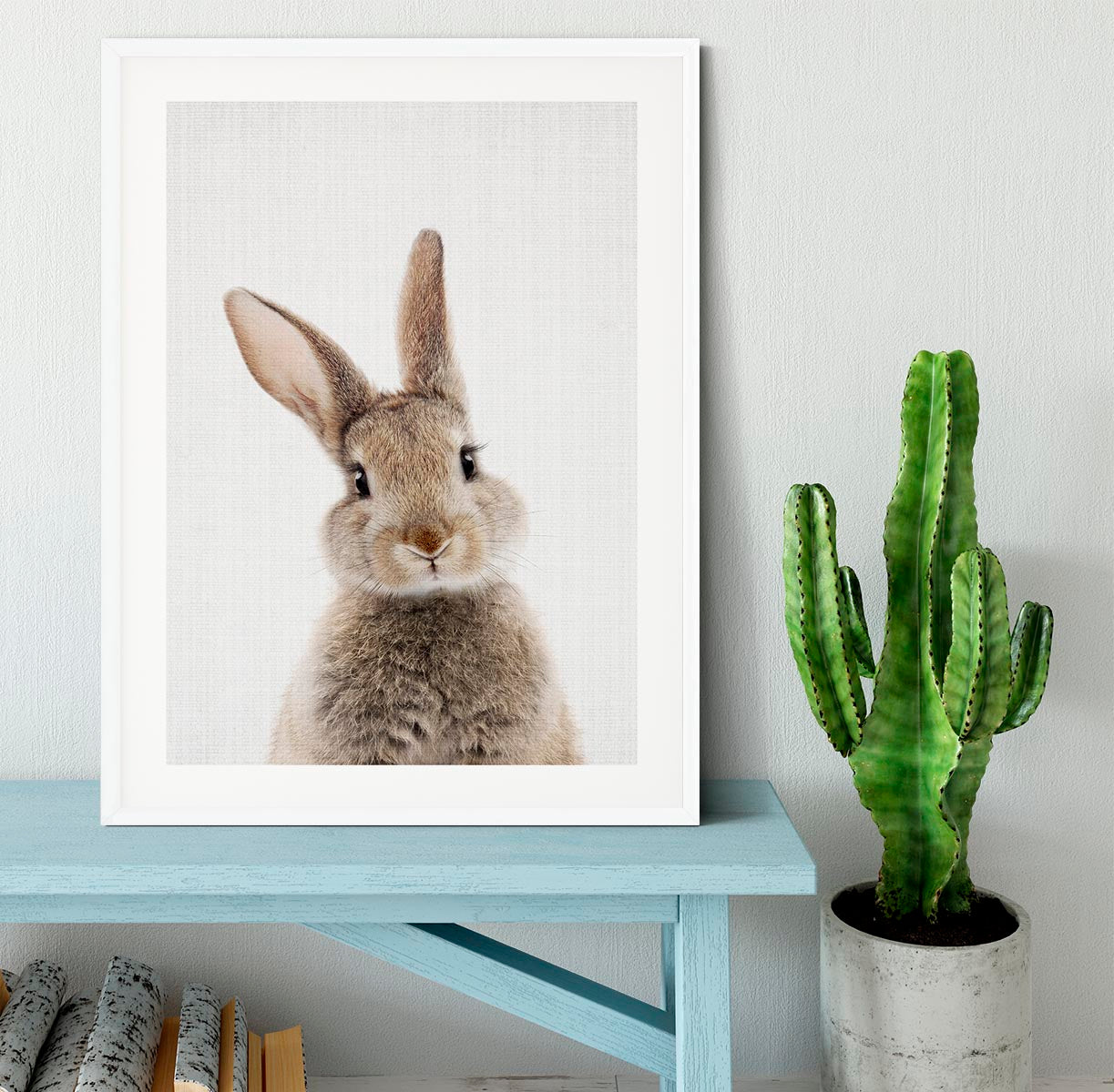 Peekaboo Bunny Framed Print - 1x - 5