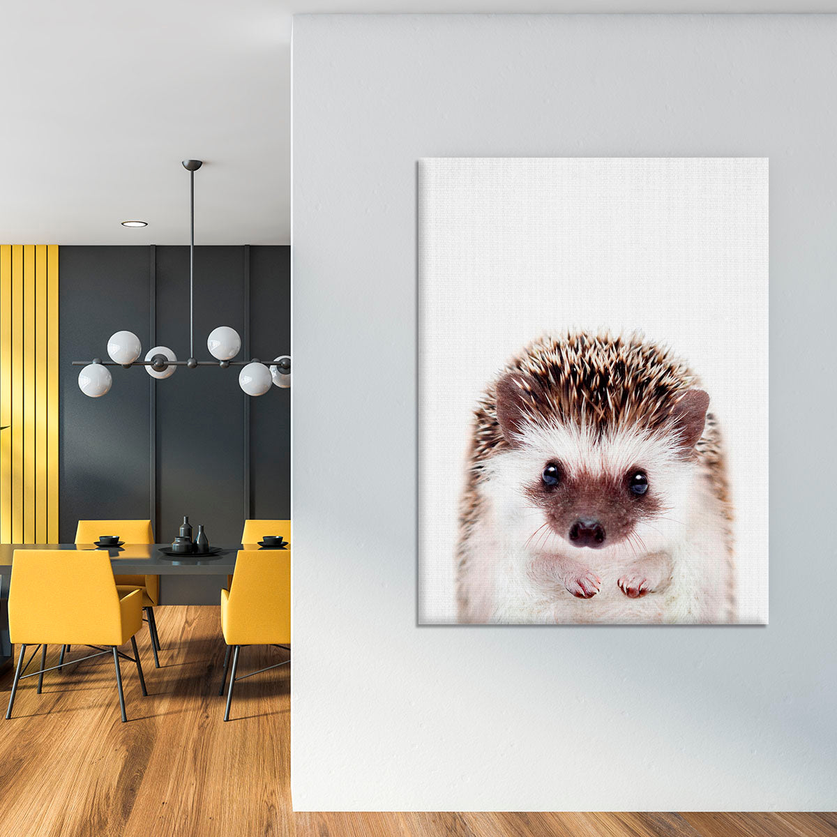 Peekaboo Hedgehog Canvas Print or Poster - 1x - 4