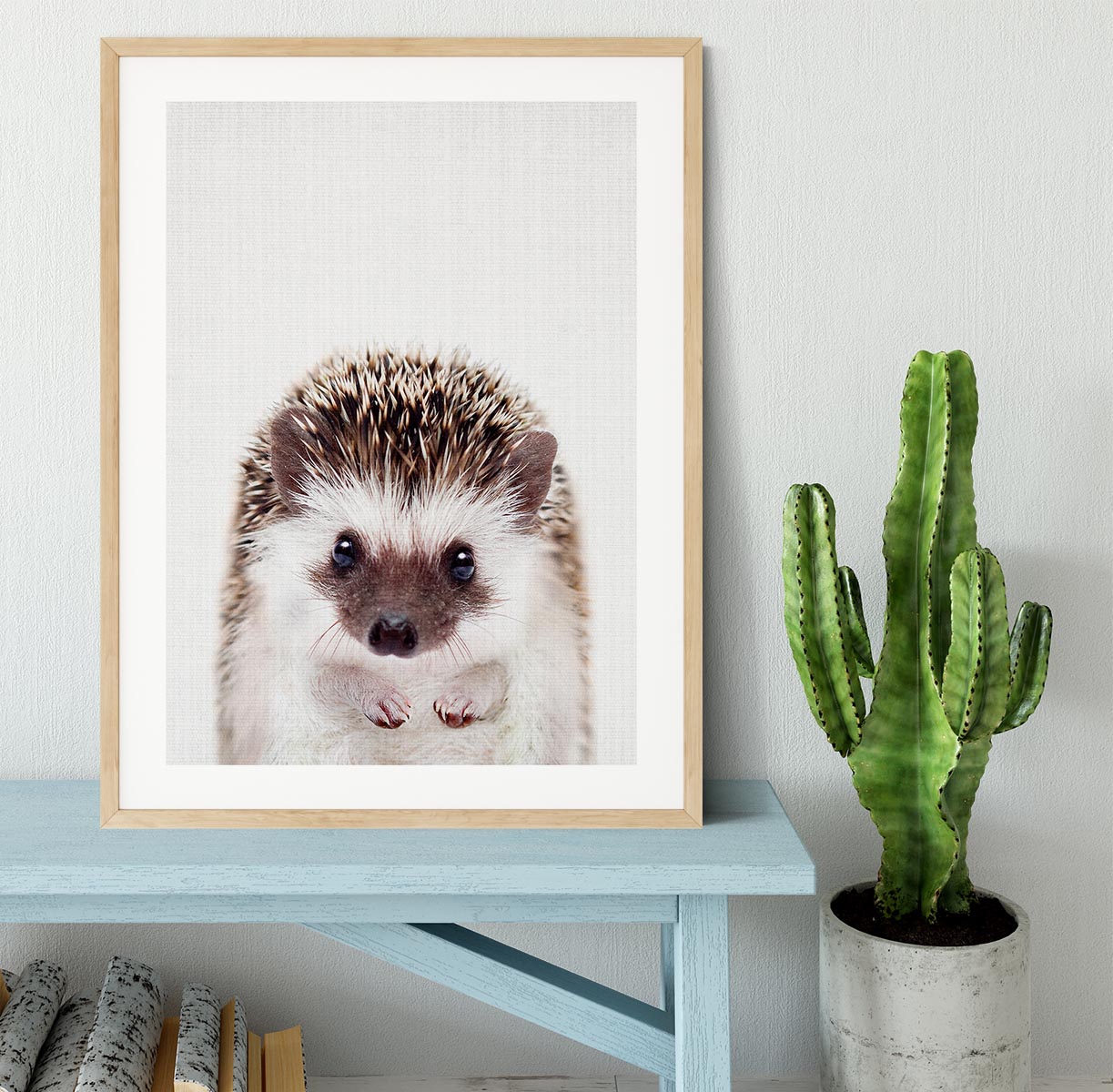 Peekaboo Hedgehog Framed Print - 1x - 3