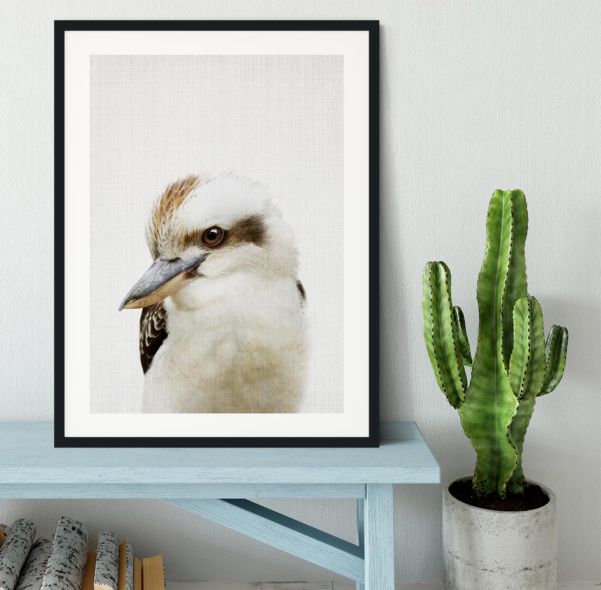 Peekaboo Kookaburra Framed Print - 1x - 1