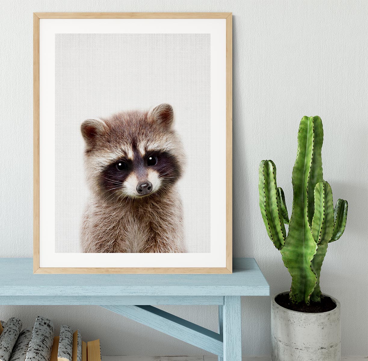 Peekaboo Raccoon Framed Print - 1x - 3