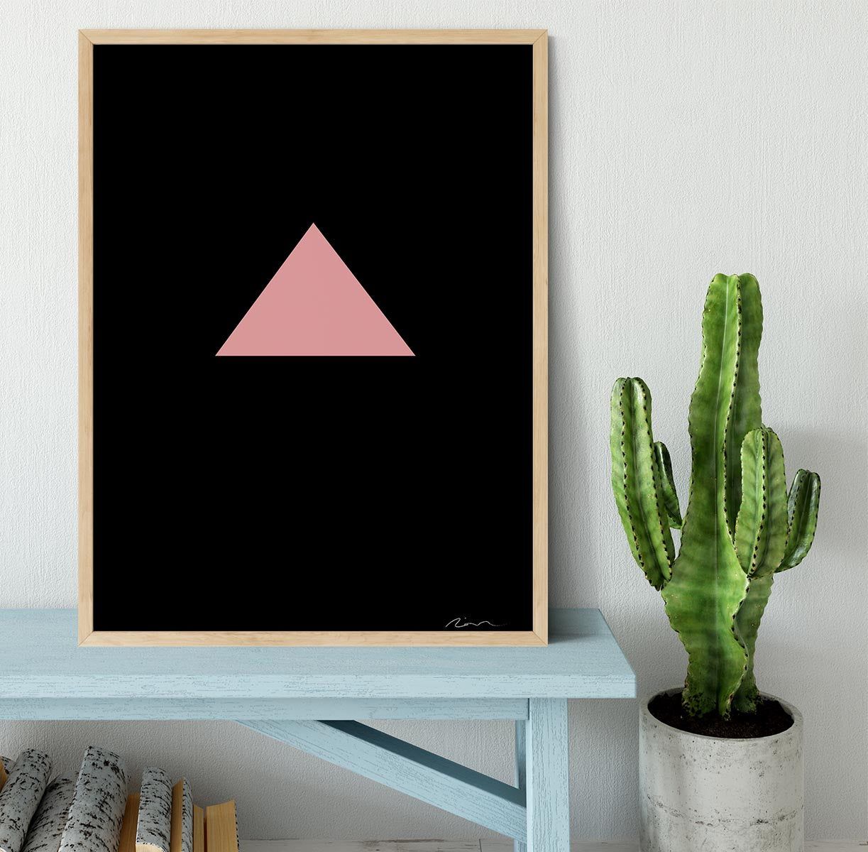 Pink Triangle Framed Print - 1x - 4