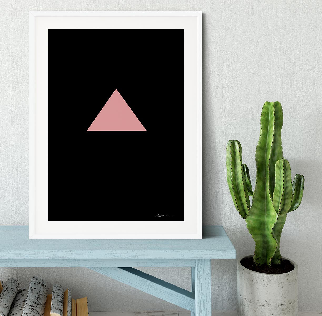 Pink Triangle Framed Print - 1x - 5