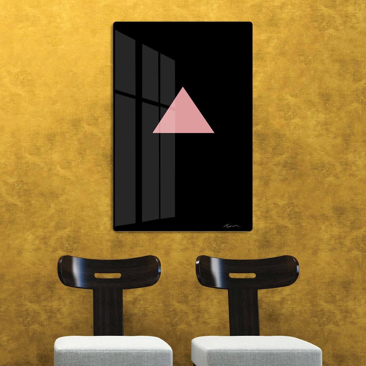 Pink Triangle Acrylic Block - 1x - 2