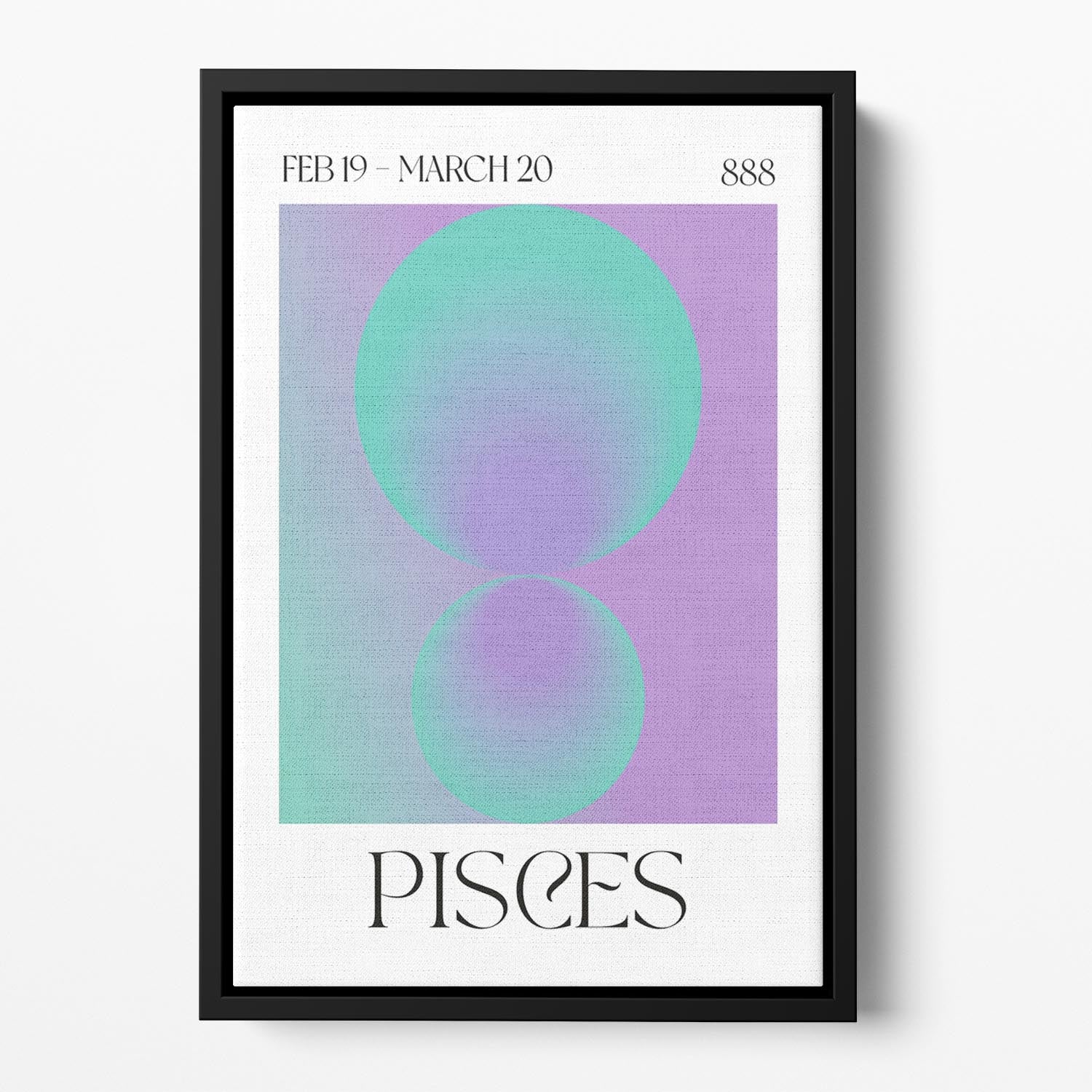 Pisces Celestial Dreams Art Floating Framed Canvas - Canvas Art Rocks - 2