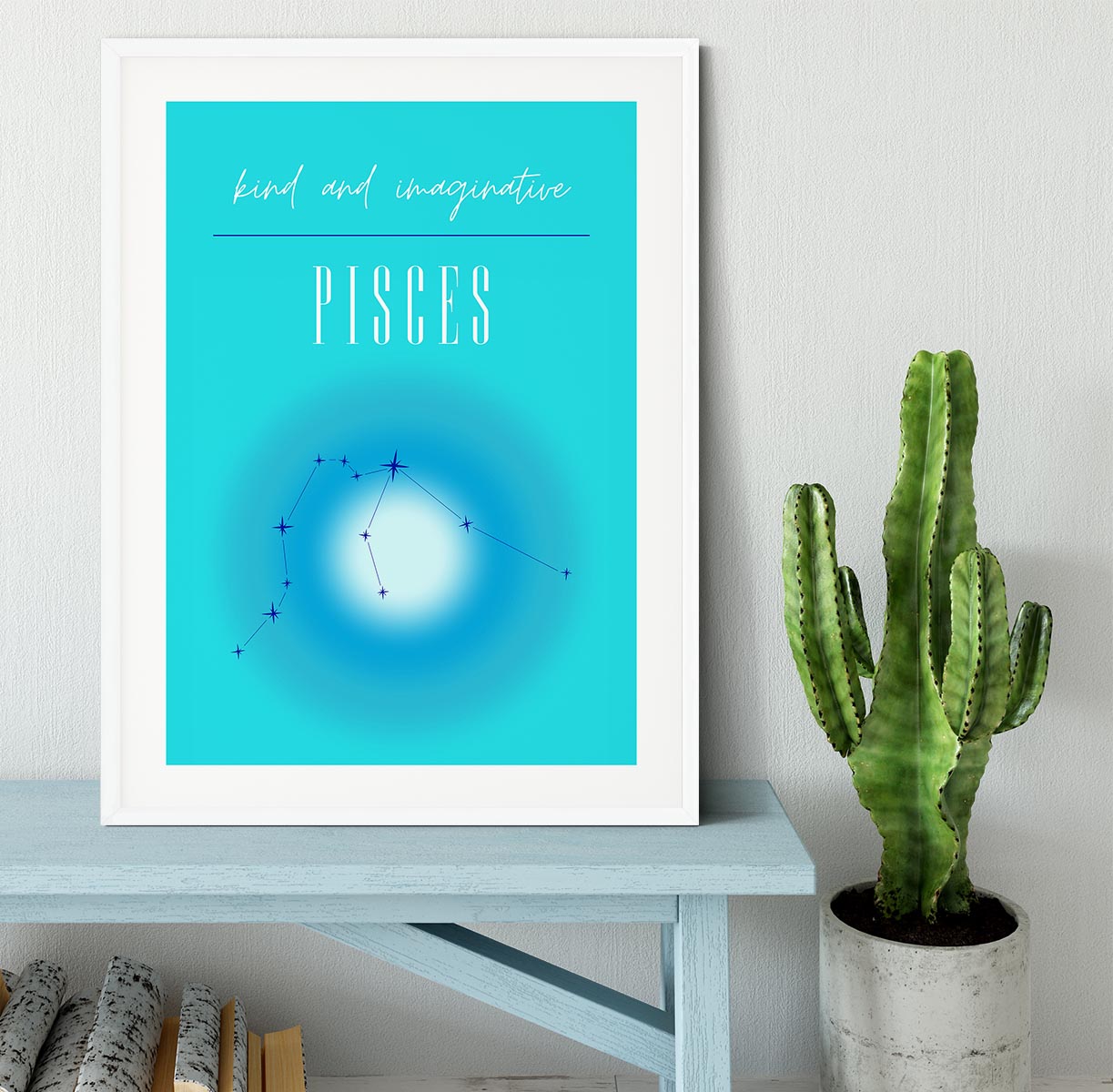 Pisces Zodiac Dream Art Framed Print - Canvas Art Rocks - 5