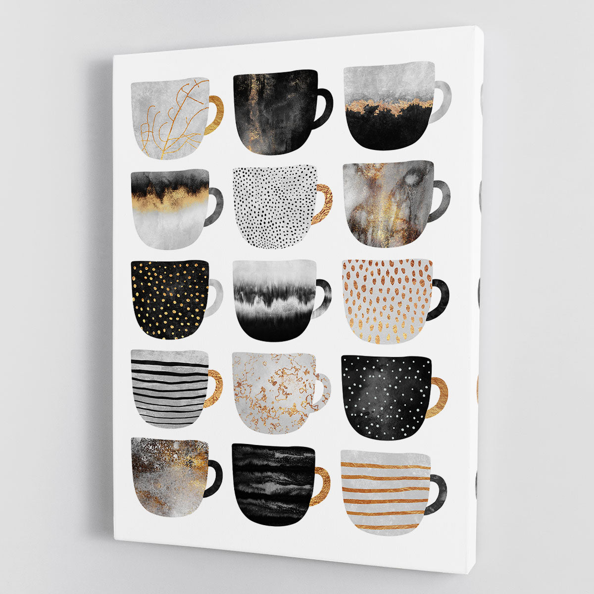 Pretty Coffee Cups Canvas Print or Poster - Canvas Art Rocks - 1