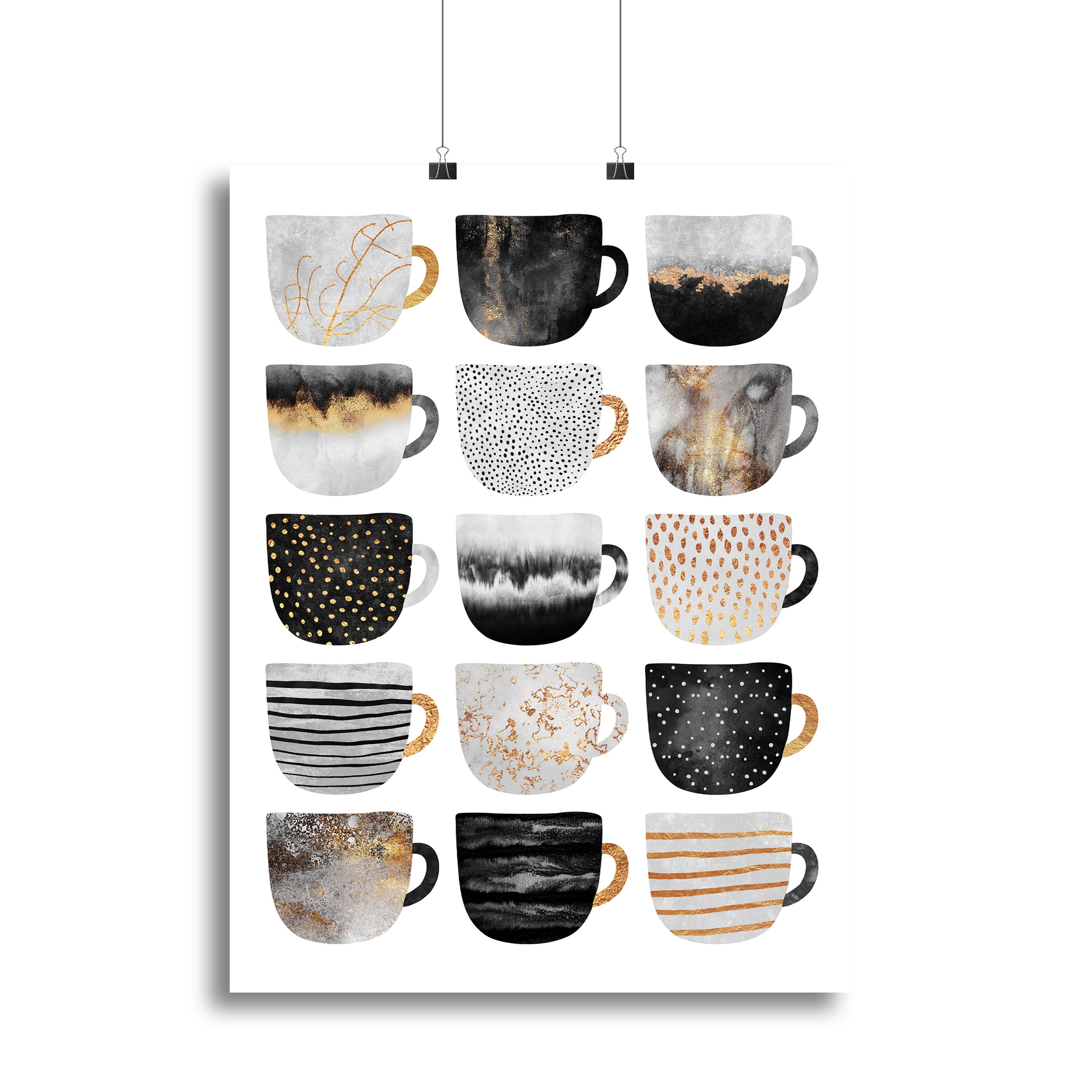 Pretty Coffee Cups Canvas Print or Poster - Canvas Art Rocks - 2