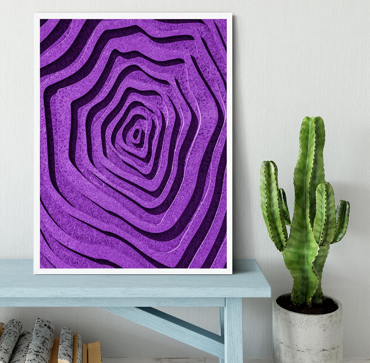 Purple Maze Framed Print - 1x -6