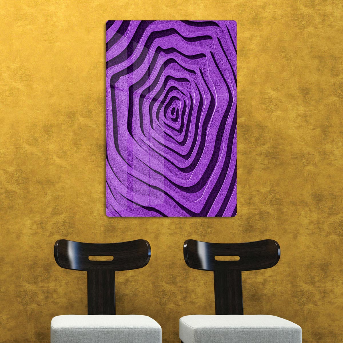 Purple Maze Acrylic Block - 1x - 2