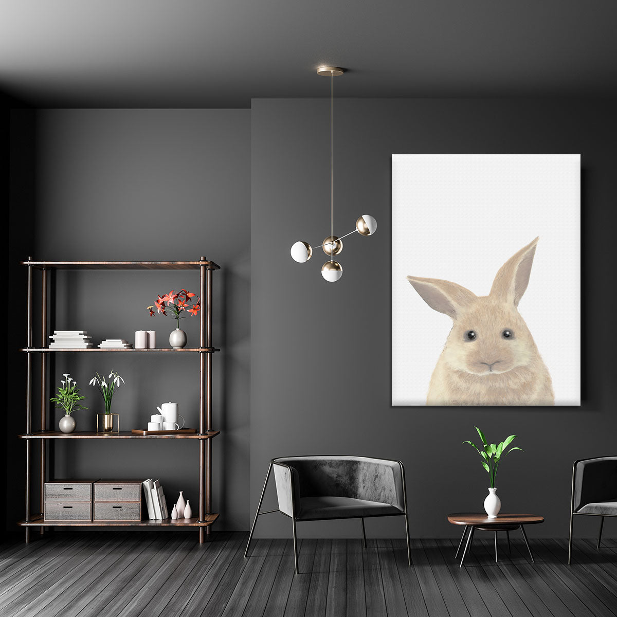 Rabbit Canvas Print or Poster - 1x - 5