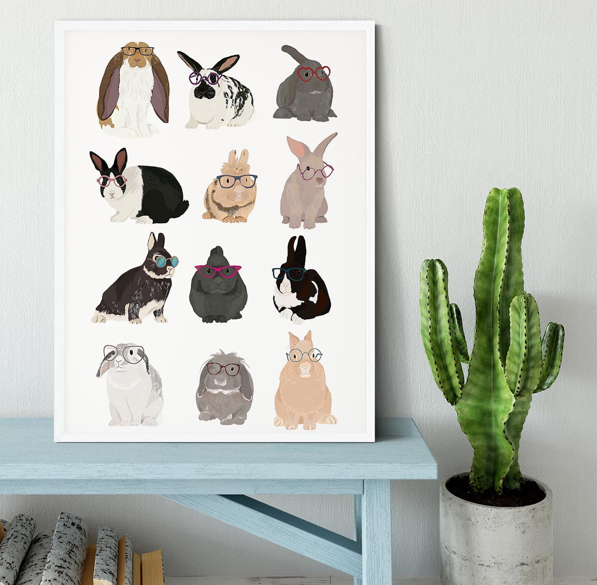 Rabbit Family Framed Print - 1x -6