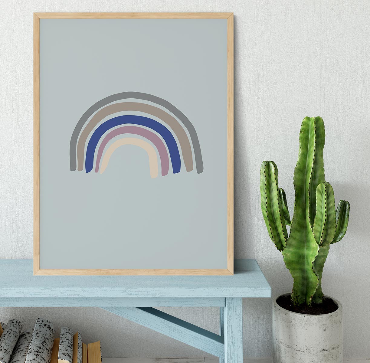 Rainbow Blue Framed Print - 1x - 4