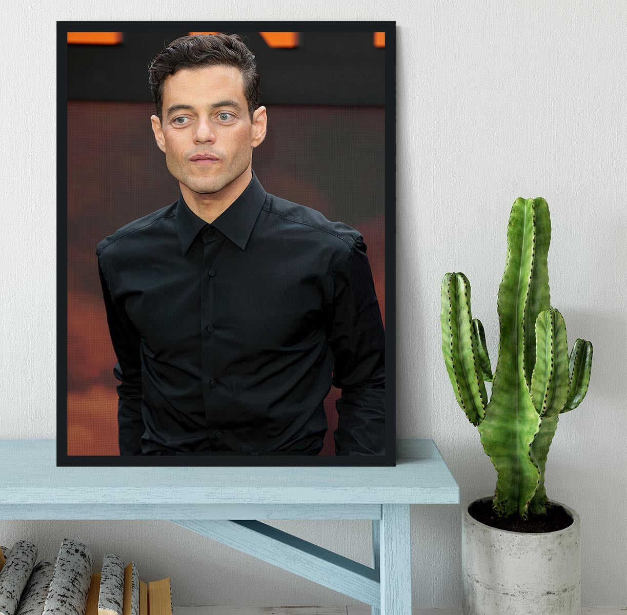 Rami Malik at the Oppenheimer premiere Framed Print - Canvas Art Rocks - 2