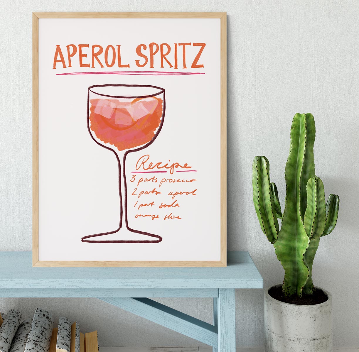 Recipe Aperol Spritz Framed Print - Canvas Art Rocks - 4