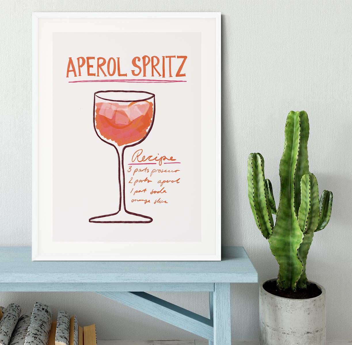 Recipe Aperol Spritz Framed Print - Canvas Art Rocks - 5