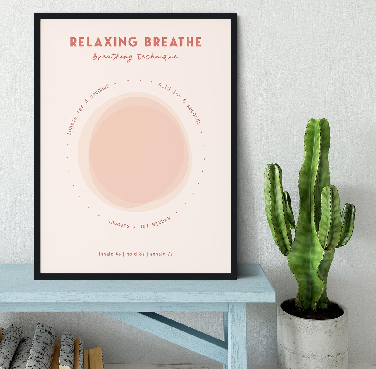 Relaxing Breathe Framed Print - Canvas Art Rocks - 2