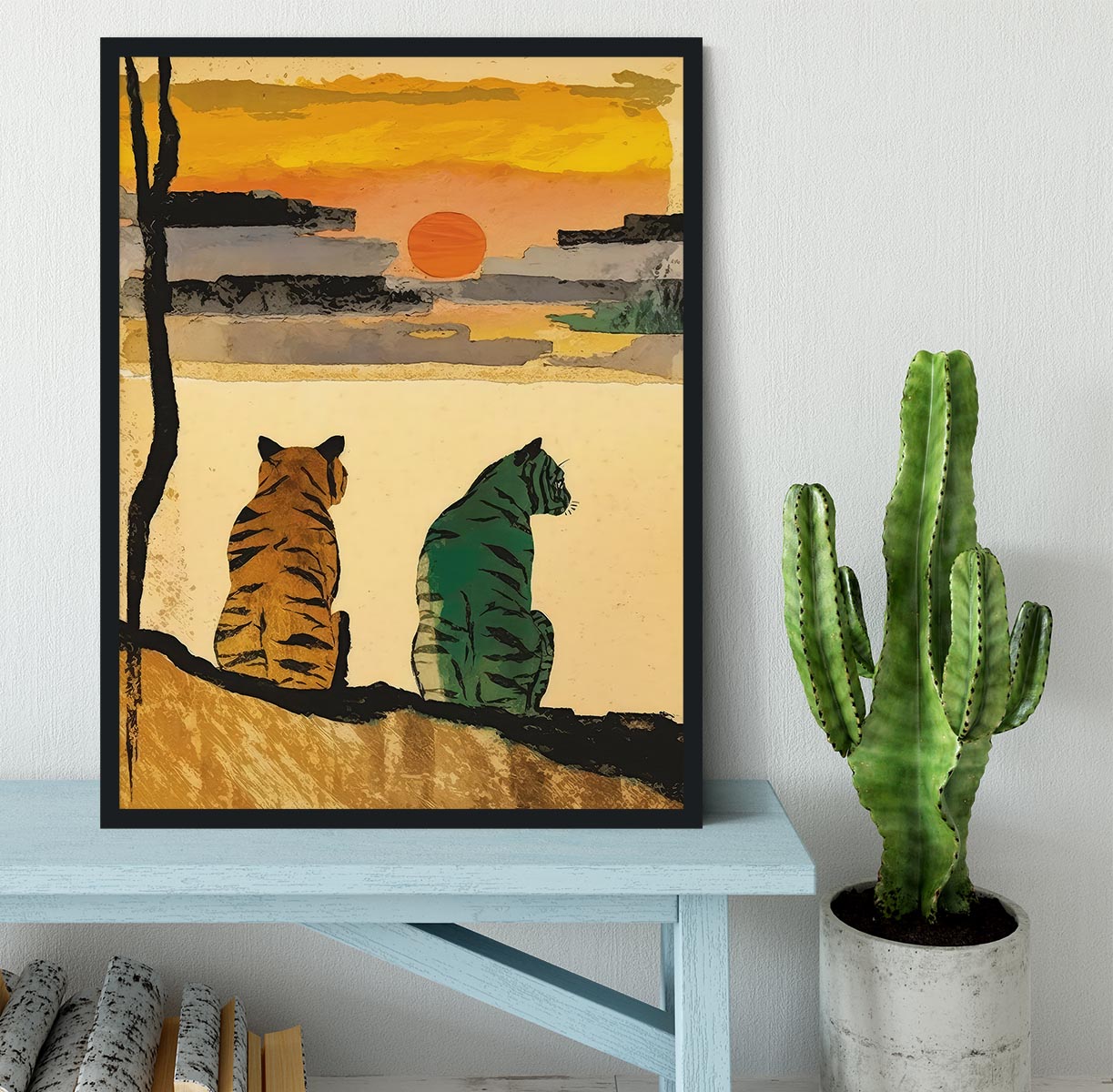 Resting Tigers Framed Print - 1x - 2