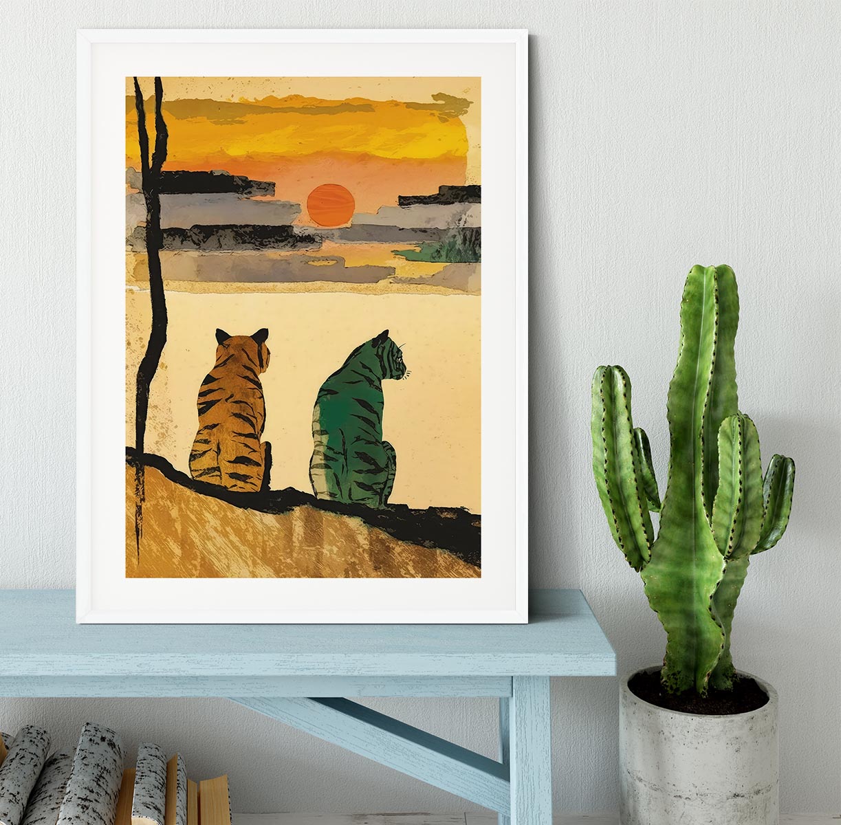 Resting Tigers Framed Print - 1x - 5