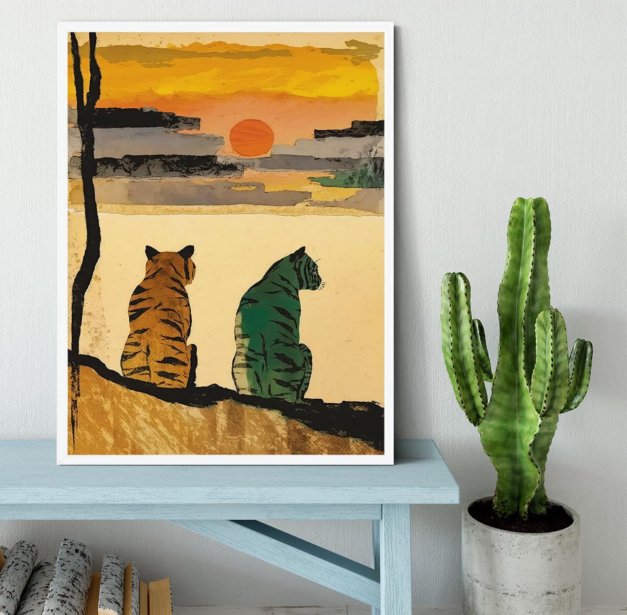 Resting Tigers Framed Print - 1x -6