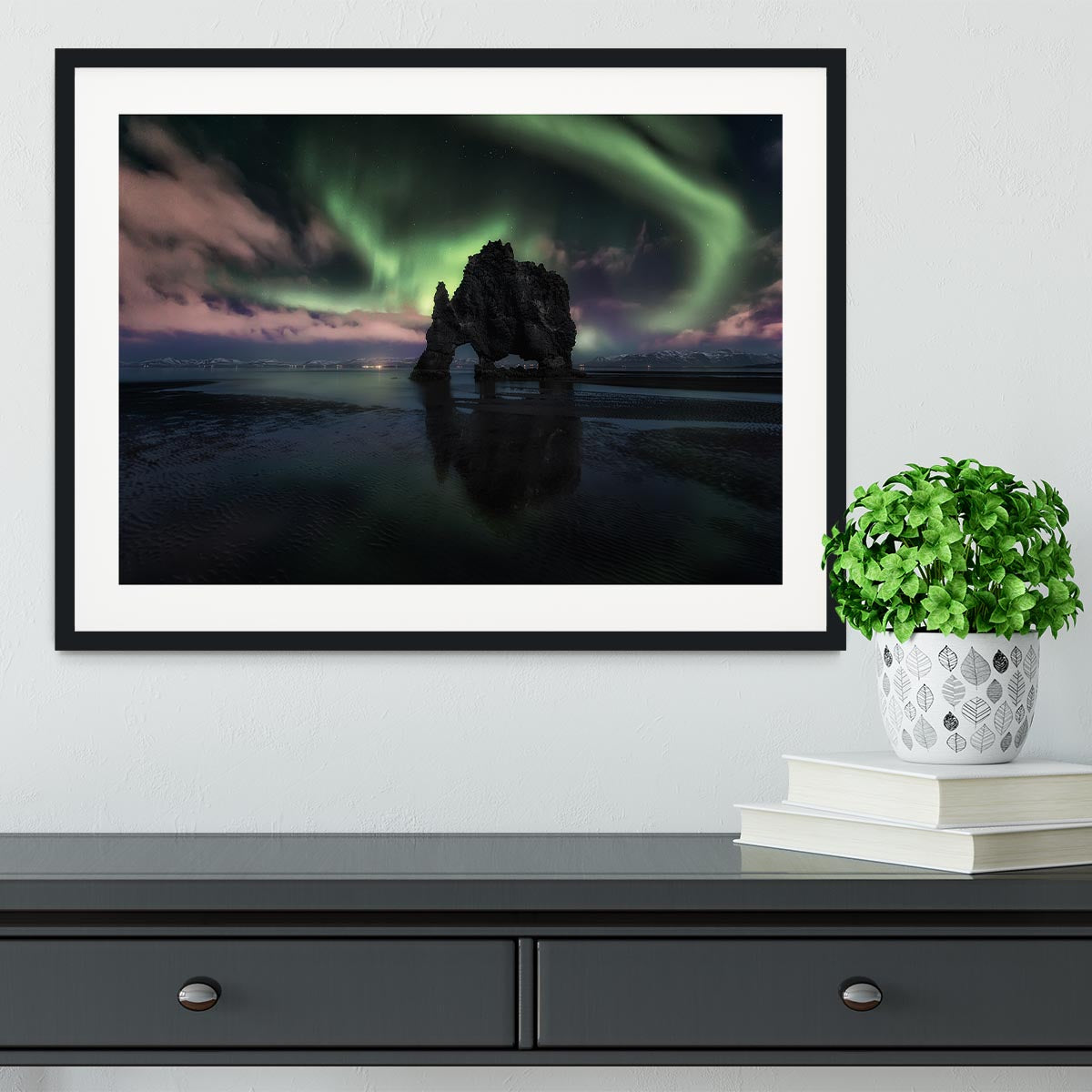 Rhino Silhouette II Framed Print - Canvas Art Rocks - 1